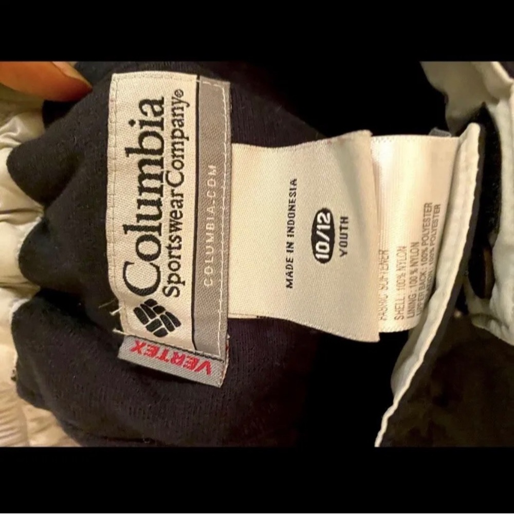 Columbia Vertex Boys Youth 10-12 Outdoor Ski Snow Snowboard BlackInsulated Pants
